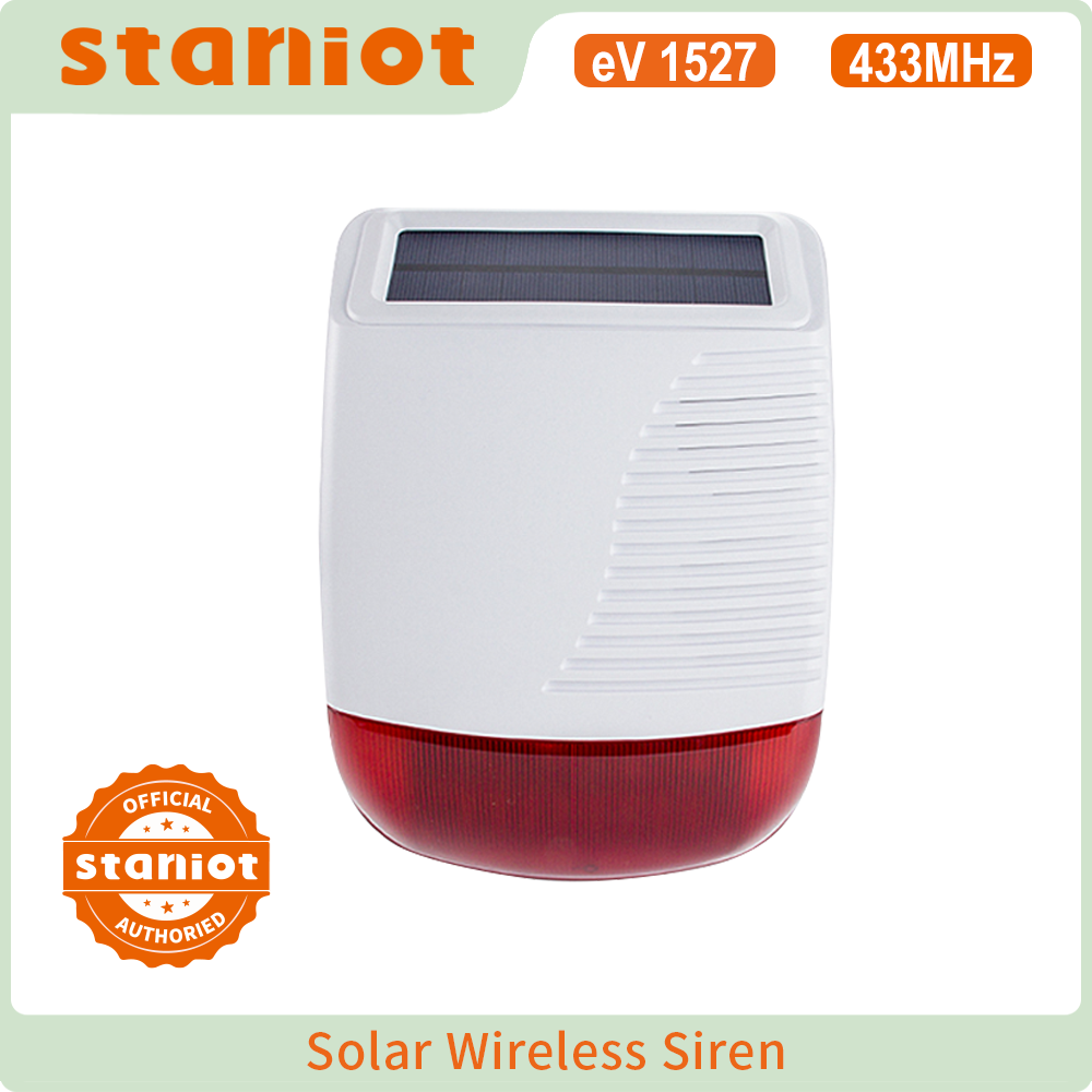 Outdoor Lighting Wireless - Staniot Kablosuz Açık Güneş Strobe Siren