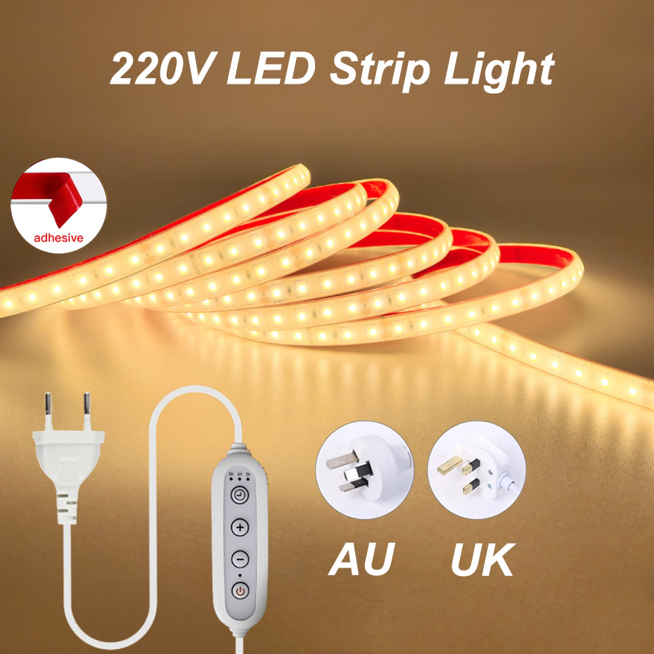 Outdoor Lighting Uk - AC 220V Yapışkanlı LED Şerit Işık