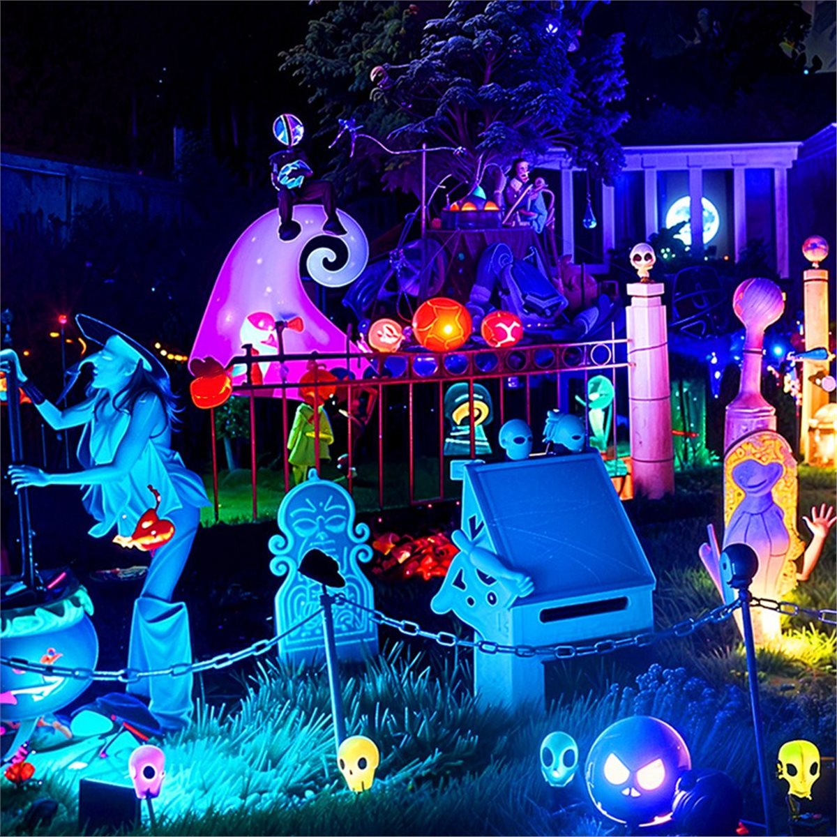 Outdoor Lighting Uk - AA19 100W RGBCW LED Projektör APP