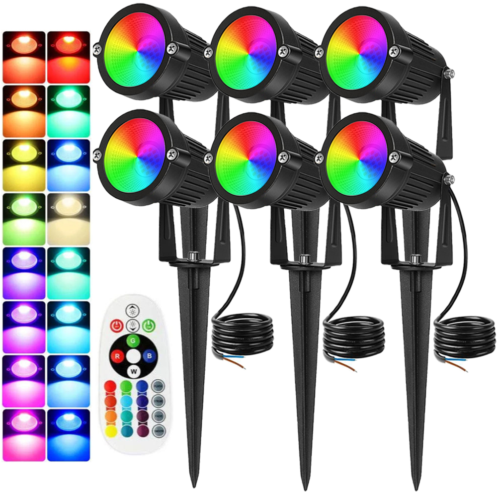 Outdoor Lighting Waterproof - RGBW Peyzaj Aydınlatma 10W Uzaktan Kumandalı
