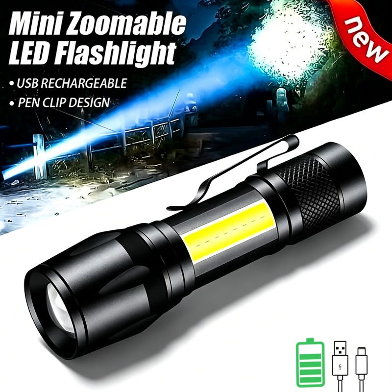 Mini LED El Feneri COB + XPE T - Outdoor Lighting Black incelemesi ve fiyatı