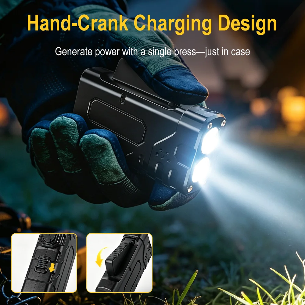 BORUIiT El Kranklı EDC LED Fen - Outdoor Lighting Black incelemesi ve fiyatı