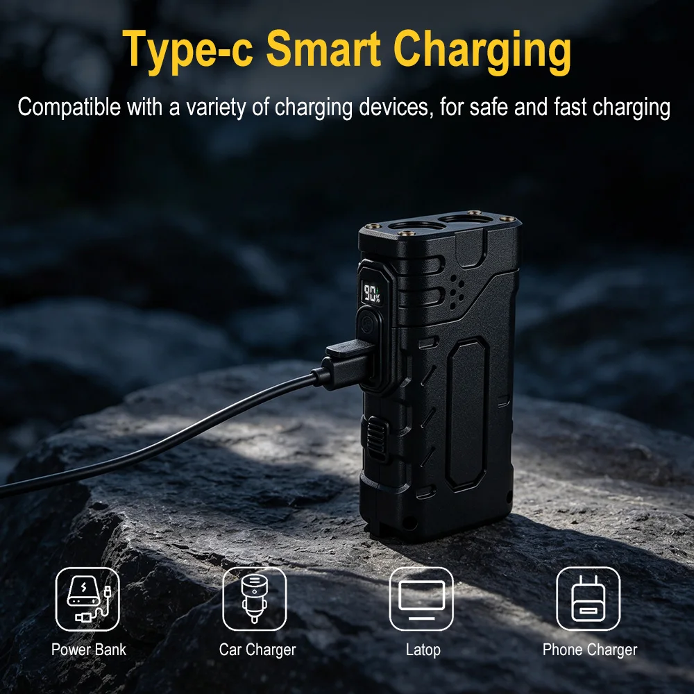 BORUIiT El Kranklı EDC LED Fen - Outdoor Lighting Black incelemesi ve fiyatı