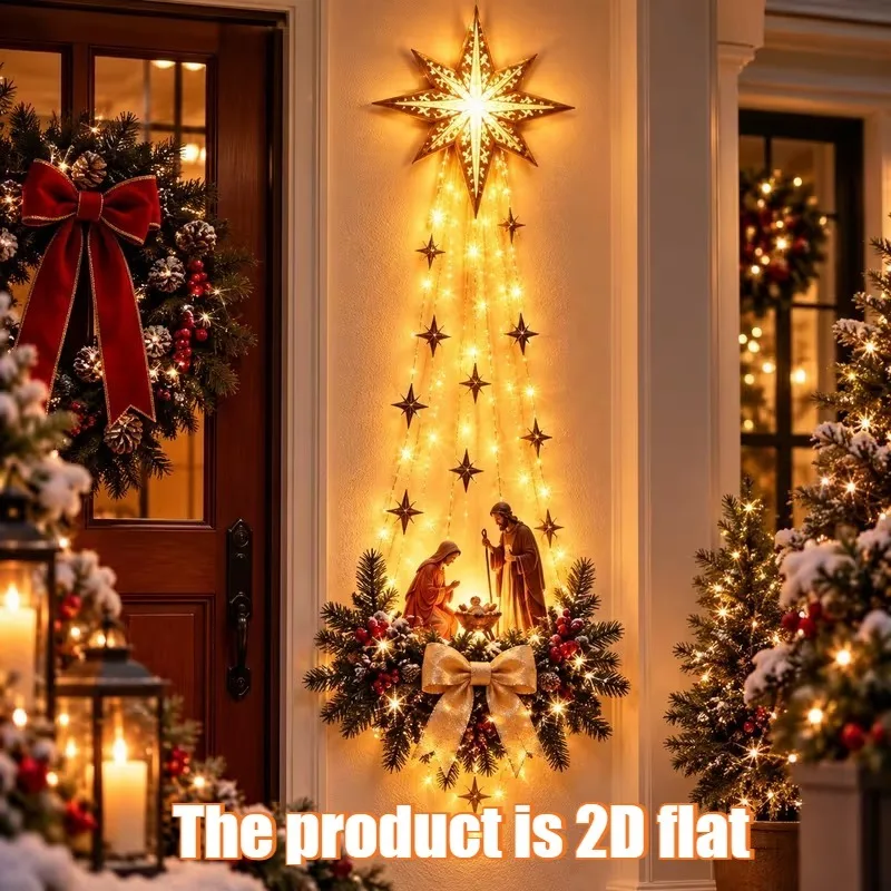 1-5 adet Işıklı Noel Kapı Süsü - Outdoor Lighting Effects incelemesi ve fiyatı