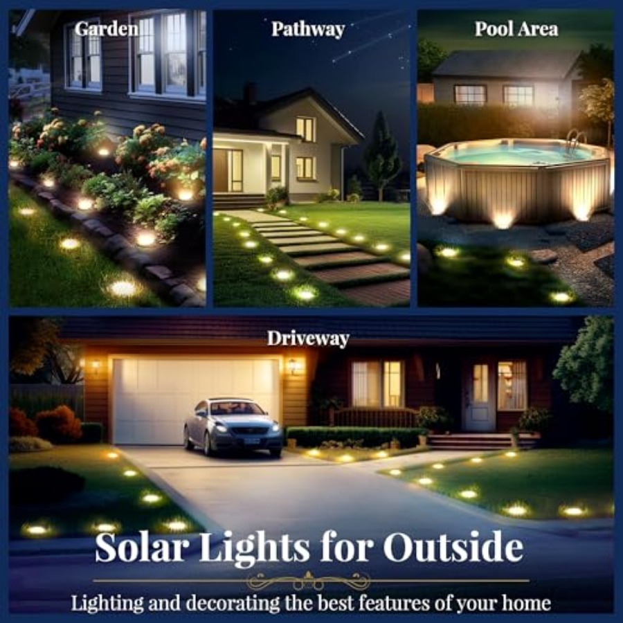Güneş Enerjili Zemin Lambaları - Outdoor Lighting Waterproof incelemesi ve fiyatı